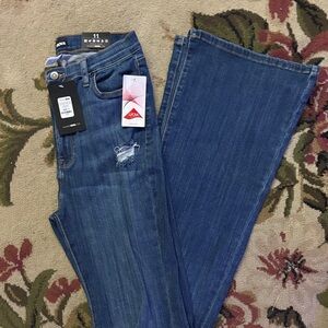 Fashion Nova Dark Blue Flare Jeans